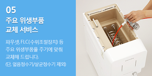 05 �ֿ� ������ǰ ��ü ���� �Ŀ��, FLC(����������ġ) �� �ֿ� ������ǰ�� �ֱ⿡ ���� ��ü�� �帳�ϴ�. (��, ����������/��������� ����)